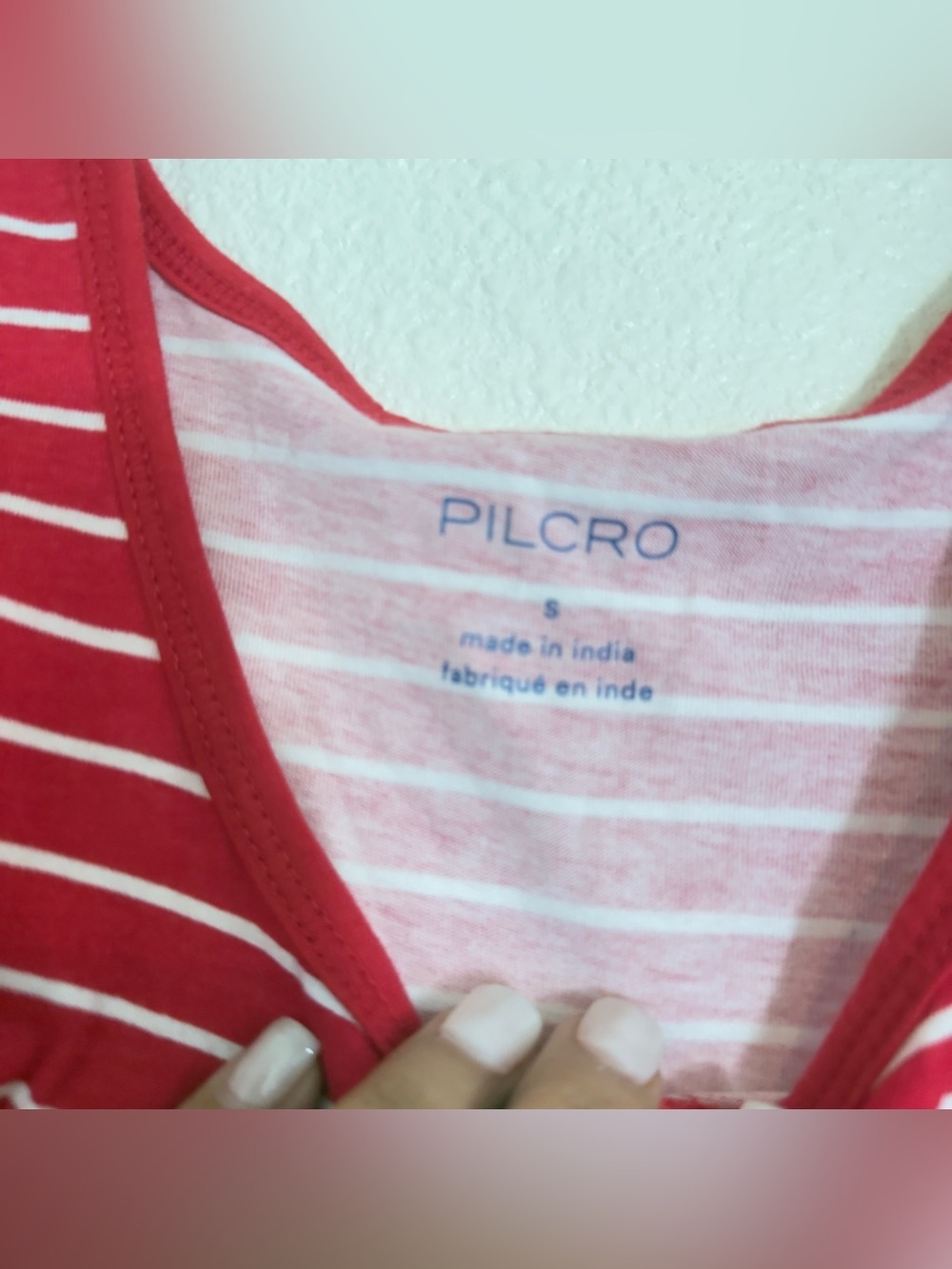 PILCRO ANTHROPOLOGIE SCOOP NECK STRIPED BUTTON FRONT TANK - Picture 7 of 11